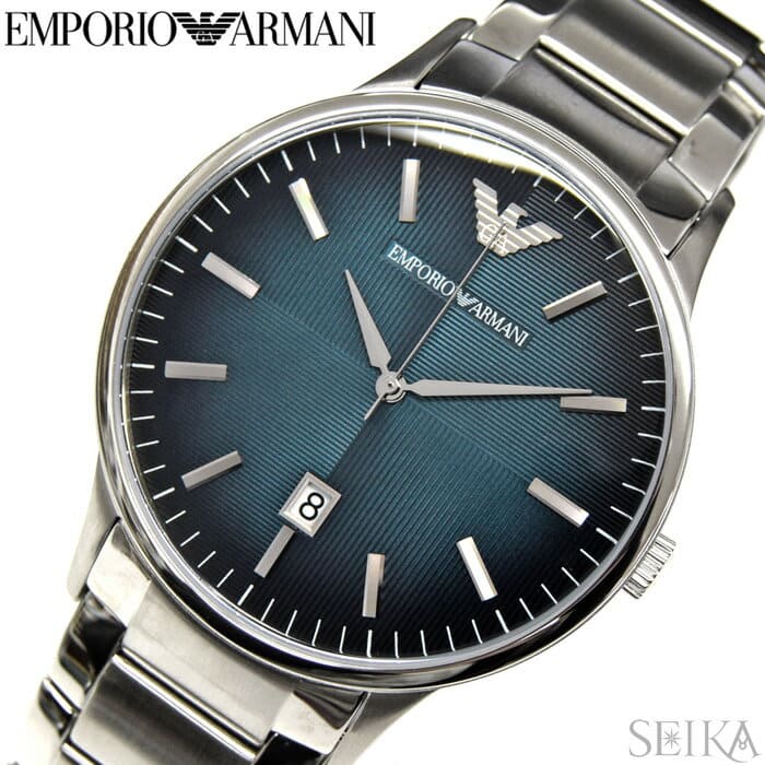 New]Write ; and five years Emporio Armani EMPORIO ARMANI AR11182 clock mens  blue - BE FORWARD Store