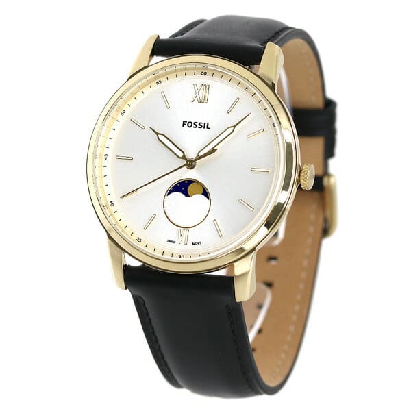 Fossil clock minimalist 42mm moon phase 