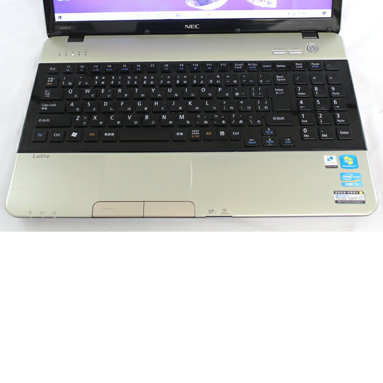 Used]NEC LaVie S LS550/F PC-LS550F26G champagne gold Core i5/4GB