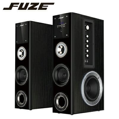New]FUZE speaker Amplifier incorporation dual woofer tower speaker