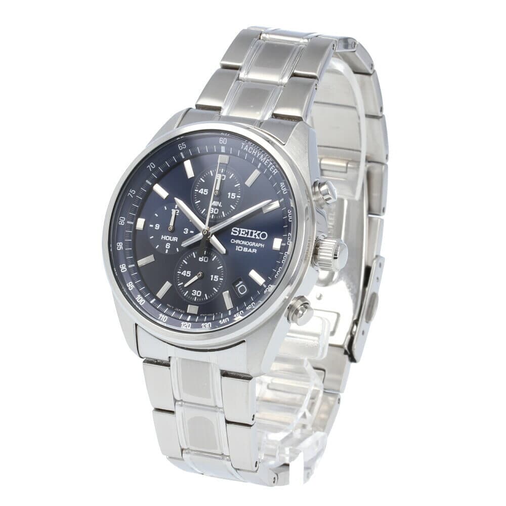 [New]SEIKO CHRONOGRAPH SEIKO Chronograph SSB377P mens Navy Silver