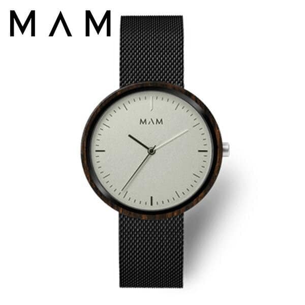 [New]mamu MAM clock Plano PLANO unisex mens Ladies gray MAM686 [Mr. and ...