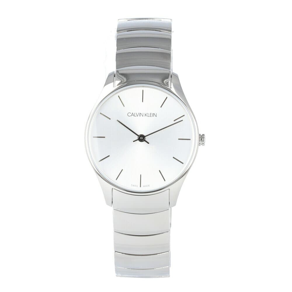 New]CALVIN KLEIN Calvin Klein K4D22146 Classic Too Classic toe mens Silver  Stainless 38mm - BE FORWARD Store