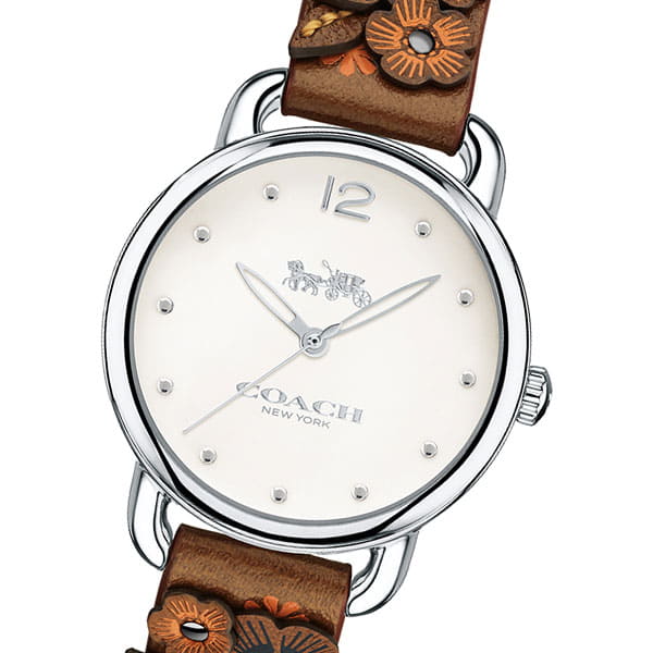 [New]COACH coach Ladies clock 14502761 DELANCEY deranshi floral design ...