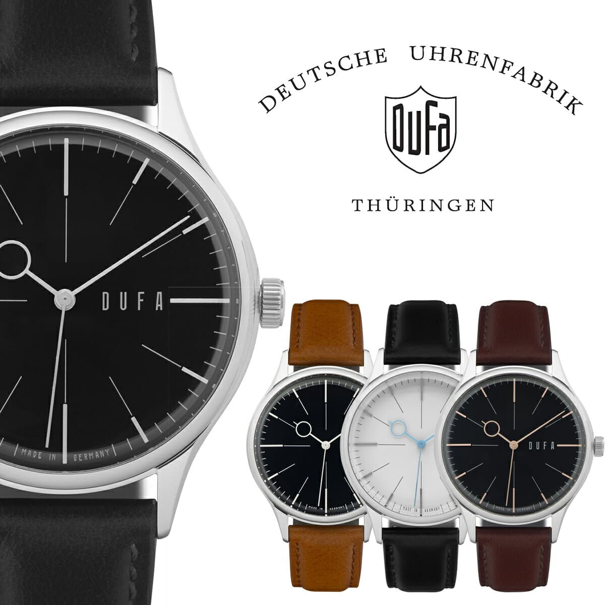 New]All article DUFA duffa DUFA AALTO AUTOMATIC POWER RESERVE clock mens  Ladies white Black - BE FORWARD Store