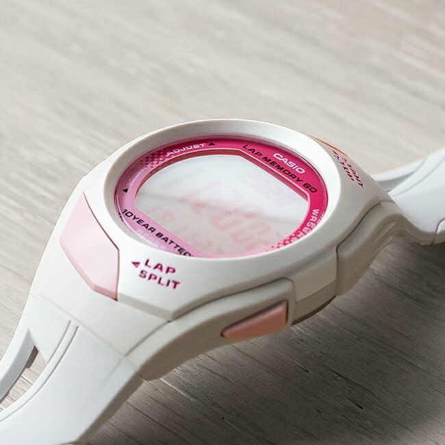 New Japanese Non Release Casio Casio Fizz Digital Str 300 7 Mens Ladies White White Pink Be Forward Store