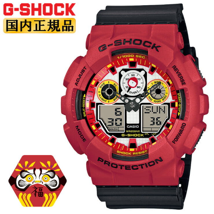 New Casio G Shock Dharma Motif Red Black Ga 100da 4ajr Casio G Shock Digital Analog Combination Round Made In Japan Mascot Ups And Downs Red Mens Ga100da4ajr Be Forward Store New Casio G Shock Dharma Motif Red Black Ga 100da 4ajr Casio G Shock Digital Analog Combination Round Made In Japan Mascot Ups And Downs Red Mens Ga100da4ajr Be Forward Store
