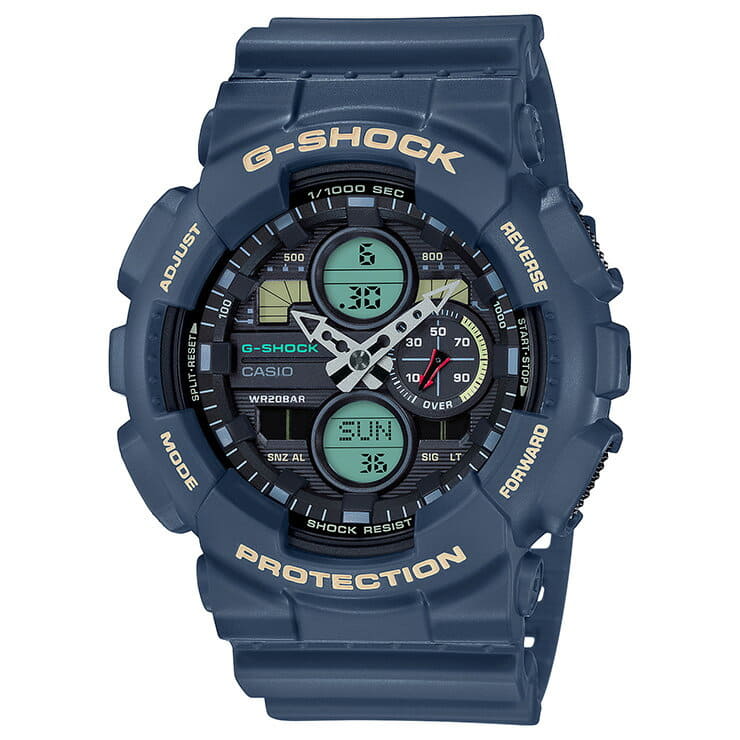 New]Casio G-Shock Navy GA-140-2AJF CASIO G-SHOCK digital &amp
