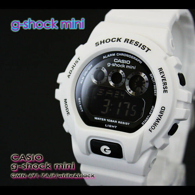 New] G-SHOCK Mini Ladies for the G-shock Mini G-Shock Mini GMN-691-7AJF/whiteblack  CASIO Casio G-SHOCK g-shock mini - BE FORWARD Store