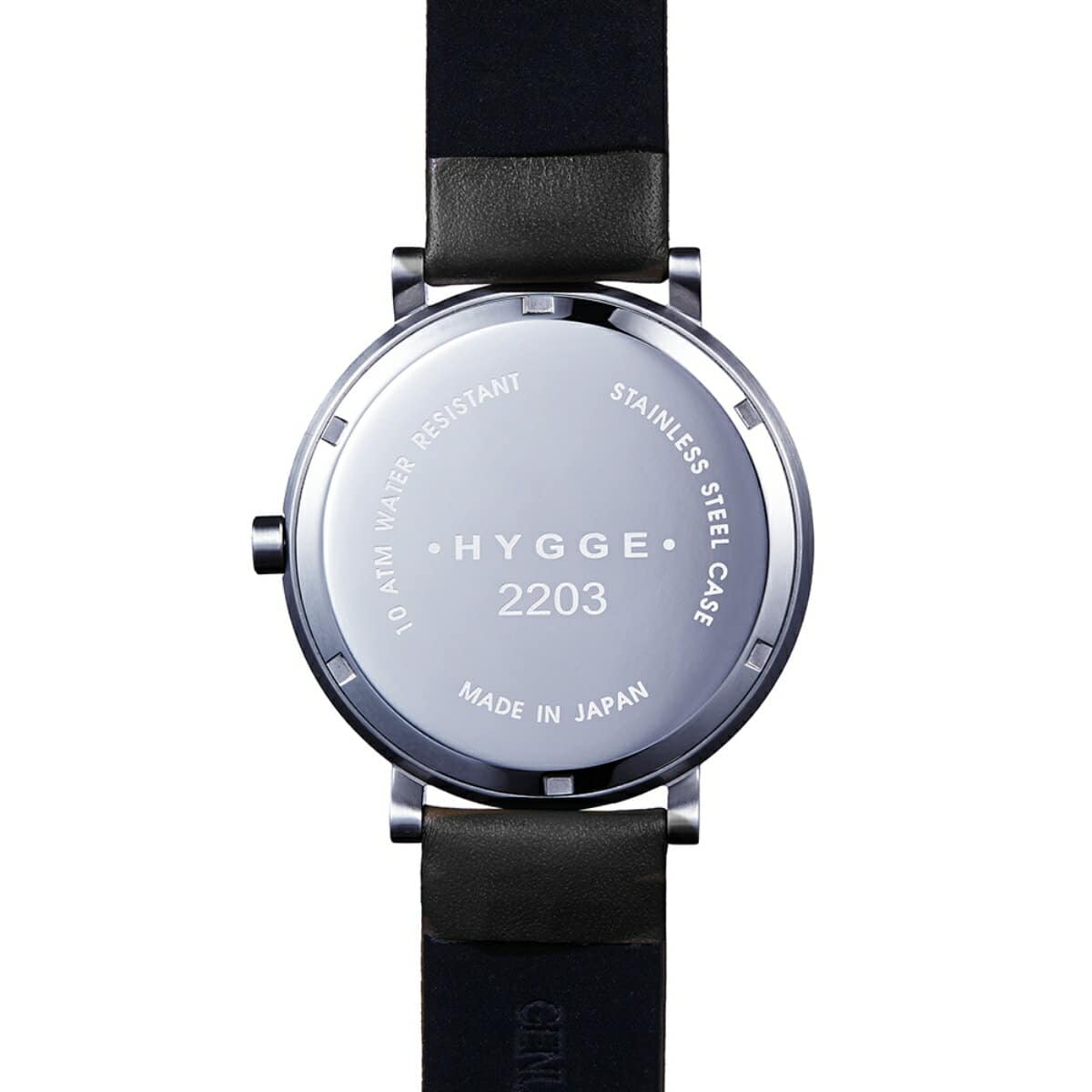 [New]It is black on an HYGGE hyugge MSL2203C(BK) mens Ladies Silver X