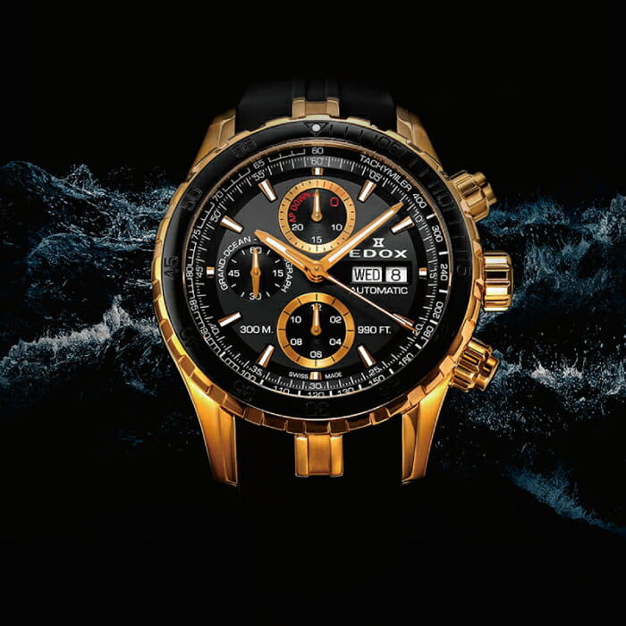 [New]loan OK EDOX edokkusugurandooshan 01123-37J5-NID5 [ store clock ...