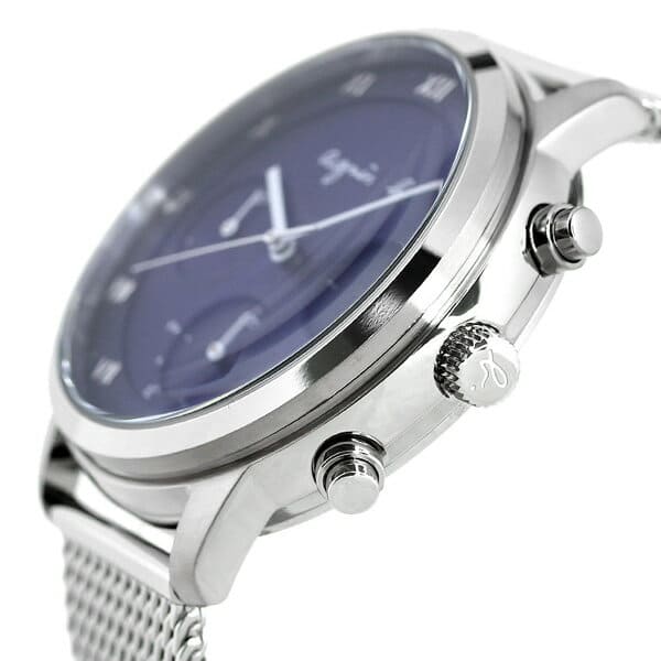 New]Agnes b. mens Marcello solar FBRD938 agnes b. Navy clock - BE