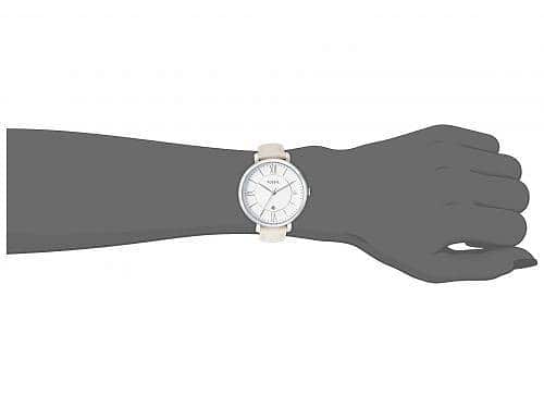 Jacqueline beige sale leather watch