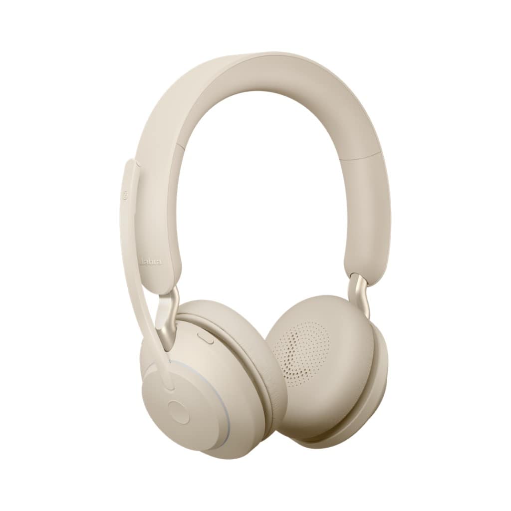 New]The headset beige charge standsless GN Audio System that is hard to be  broken in length husbands by the correspondence music and game available  for headphones ZOOM and TEAMS for the Jabra