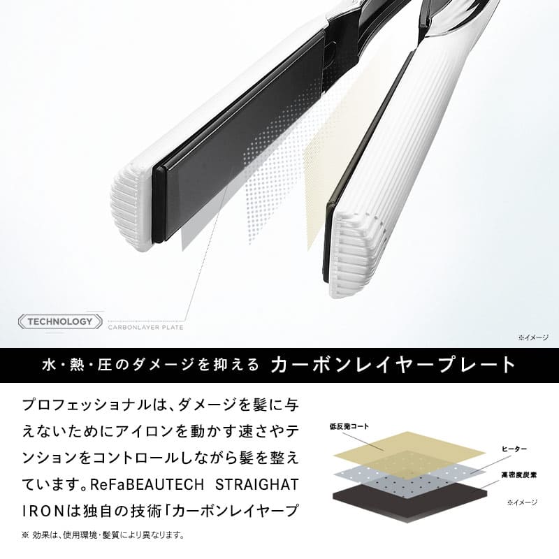 New]during a extreme popularity rush of orders! MTG re-F view technical  center straight iron ReFa BEAUTECH STRAIGHT IRON re-F view technical center  carbon layer plate rare hair beauty apparatus beauty hair care