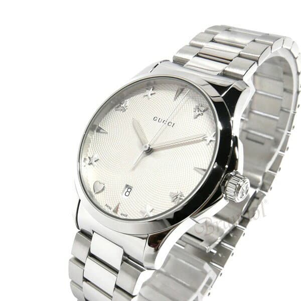 New]Gucci GUCCI Ladies G-TIMELESS 38mm Silver YA1264028 | - BE FORWARD Store