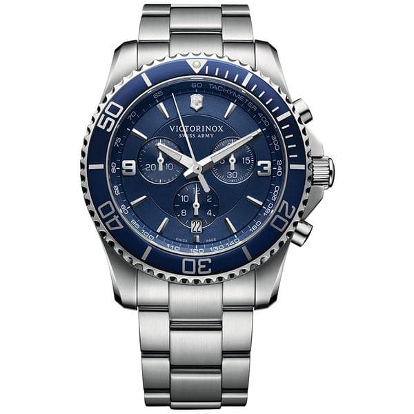 New]Victorinox Ladies Men's Chronograph Maverick Stainless Steel