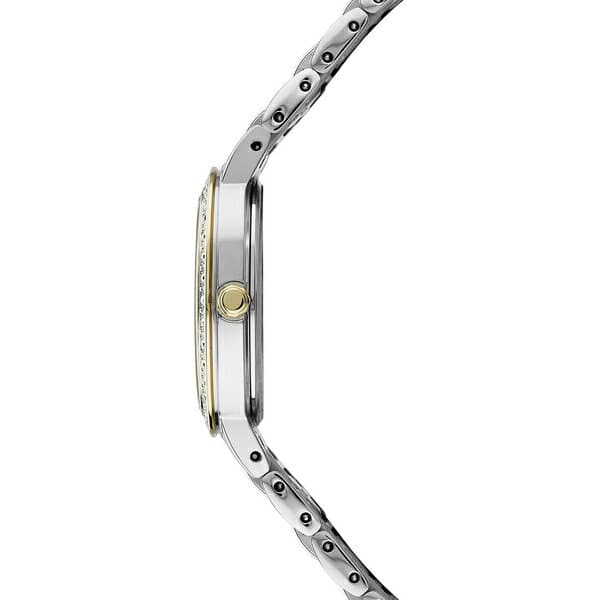 New SEIKO Ladies Women s Dress Solar Two Tone Stainless Steel