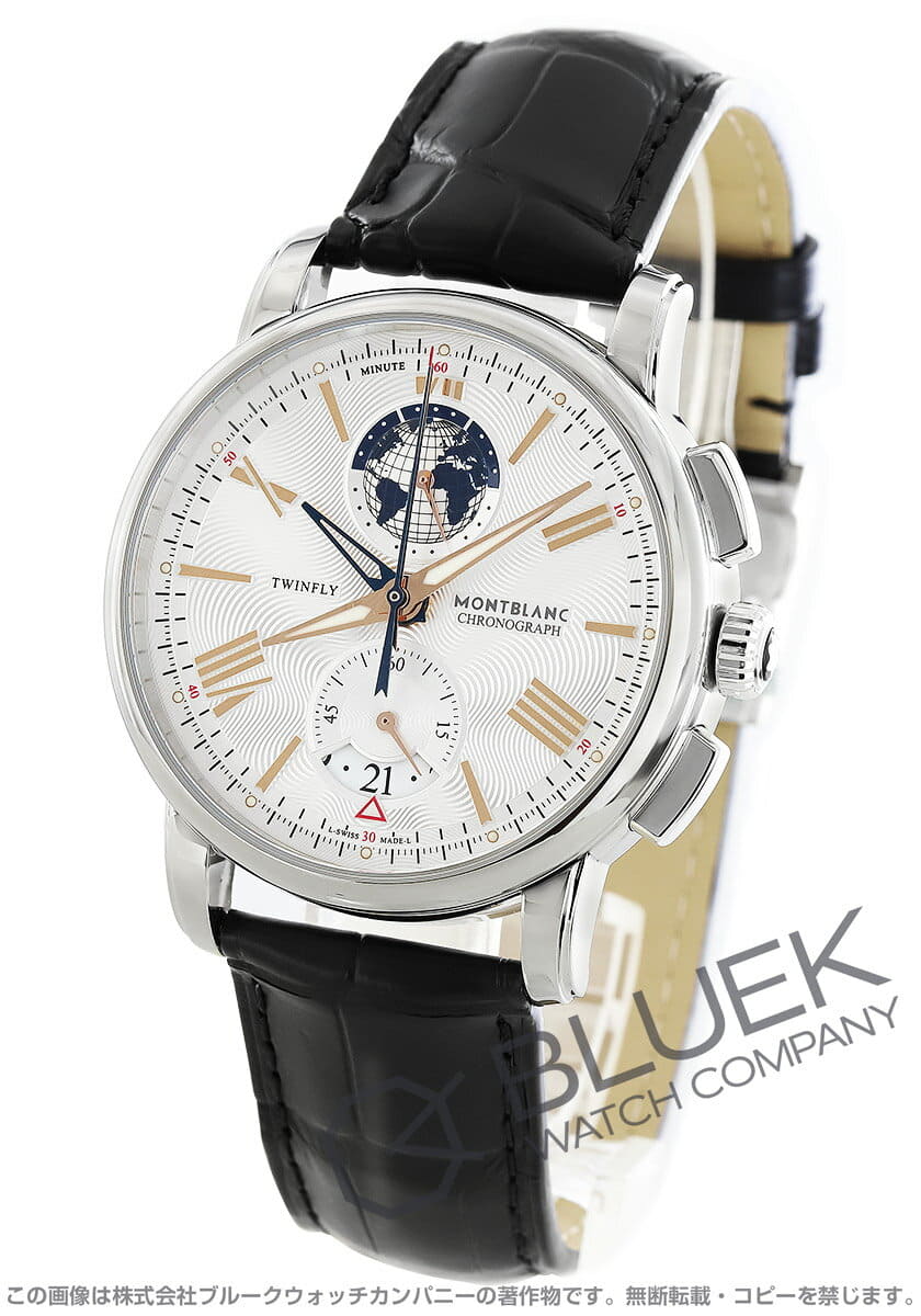 New]Edition world 1,110 Chronograph alligator leather mens
