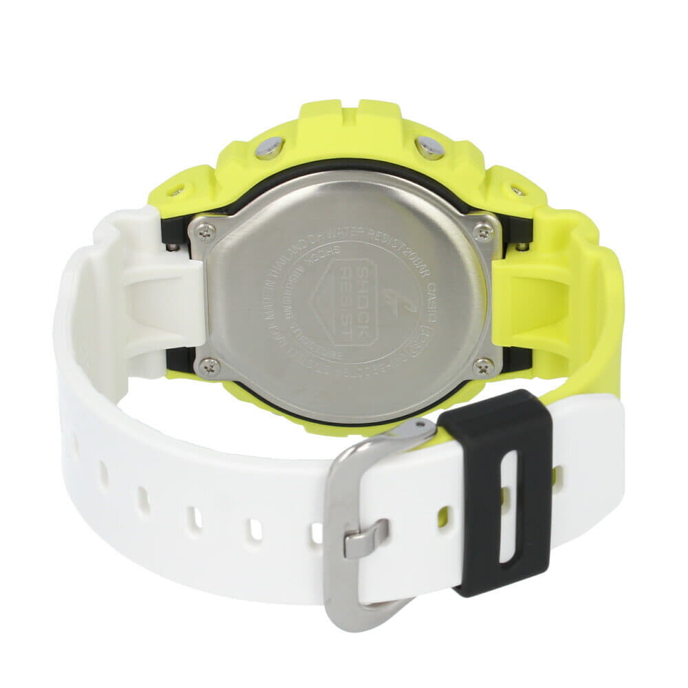 New Casio Casio G Shock G Shock Dw 6900tga 9 Team G Shock Lightning Bolt Mens Waterproofing Digital By Color Yellow White Athlete Be Forward Store