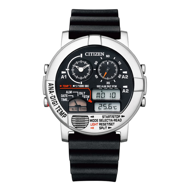 CITIZEN アナデジテンプ ANA-DIGI TEMP ブラック CITIZEN ANA DIGI TEMP WATCH black Japan 250 Limited edition