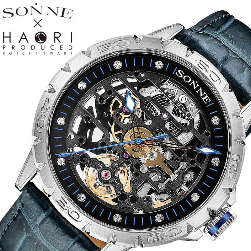 New Sonne Self Winder Sonne Mens Black Skeleton H023ss Nv Constant Seller Topic Nostalgic Member Of Society Machine Type Winter Be Forward Store