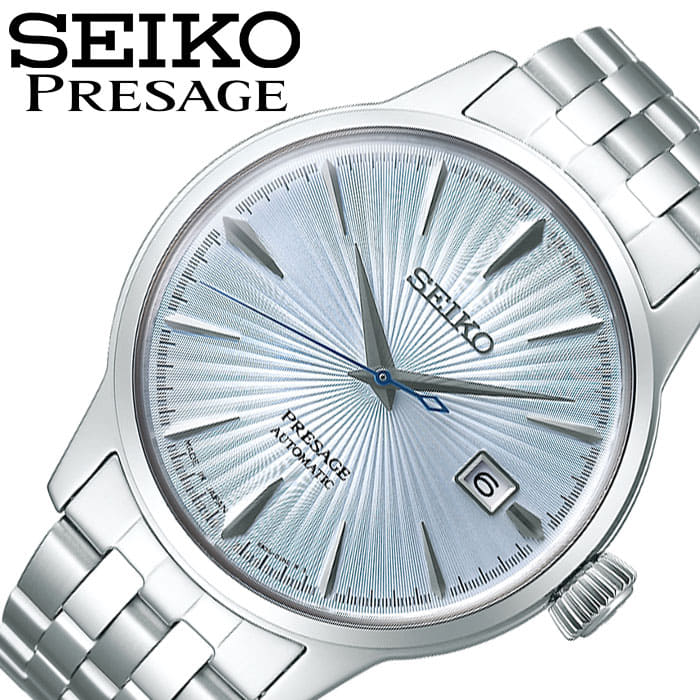 New]SEIKO SEIKO clock SEIKO SEIKO clock Presage basic line PRESAGE mens ice  blue SARY161 winter - BE FORWARD Store