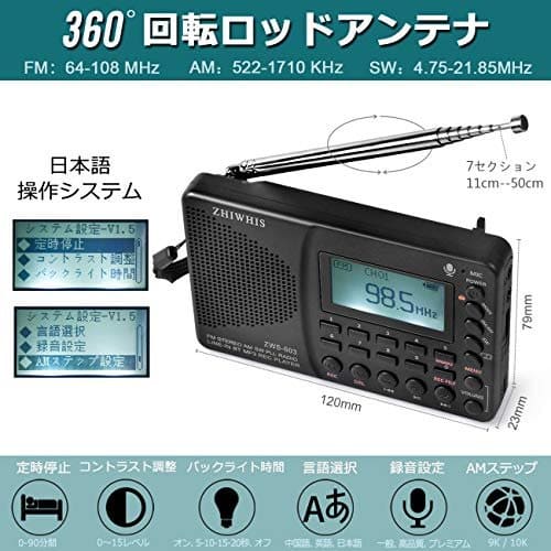 New With The Japanese Instruction Manual With The Zhiwhis Fm Am Sw Radio Recorder Mp3 Player Portable Charge Type Large Capacity Lithium Battery Lcd Kakumenritsu Koonshitsu Sleep Function Power Supply Off Memory Function Backlight Japanese Display New With The Japanese Instruction Manual With The Zhiwhis Fm Am Sw Radio Recorder Mp3 Player Portable Charge Type Large Capacity Lithium Battery Lcd Kakumenritsu Koonshitsu Sleep Function Power Supply Off Memory Function Backlight Japanese Display