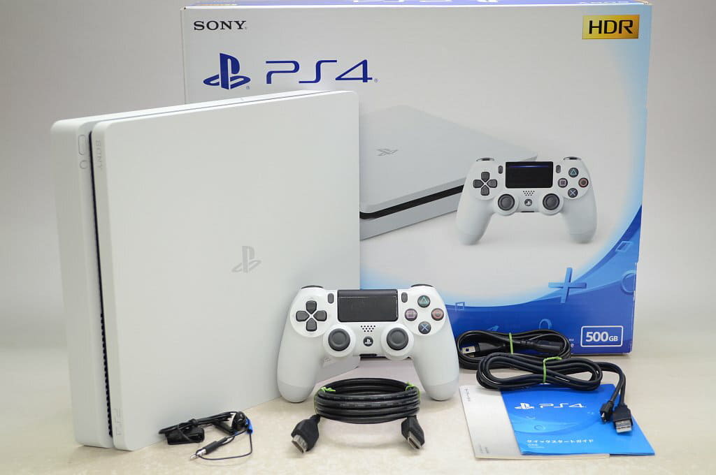 Used]PlayStation4 Glacier White (500GB) CUH-2100AB02 - BE FORWARD Store