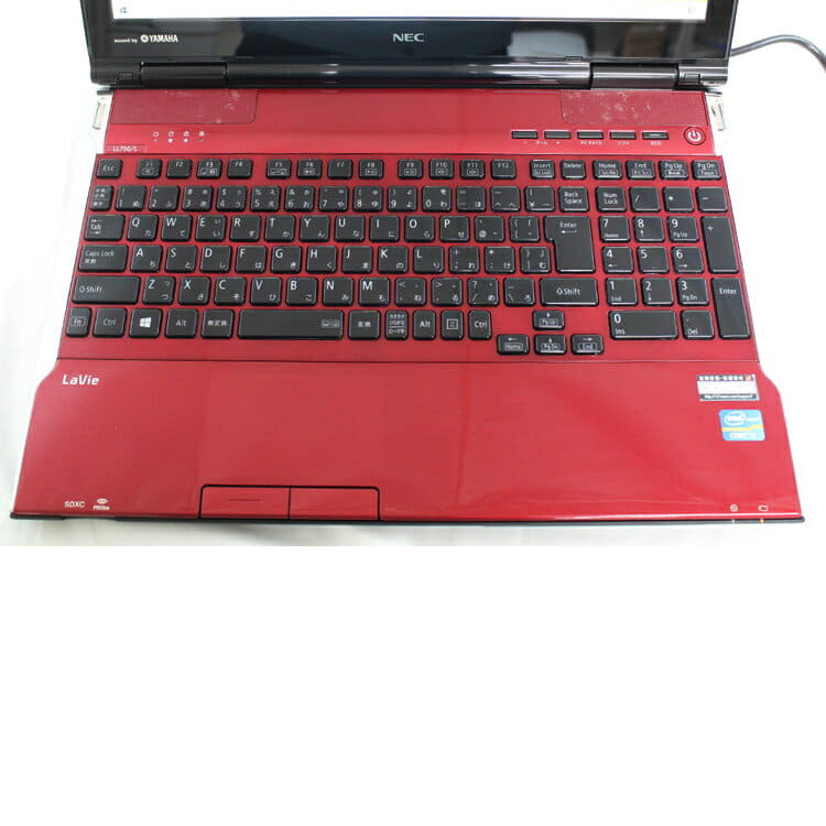 Used]NEC LaVie L LL750/LS6R PC-LL750LS6R crystal red Core i7