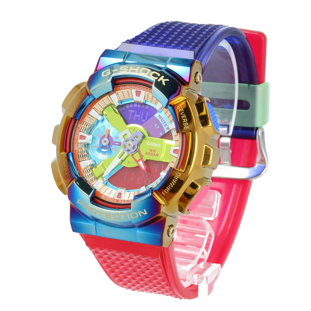 New]CASIO Casio G-SHOCK G-SHOCK GM-110RB-2A mens Rainbow multicolored metal  bezel waterproofing - BE FORWARD Store