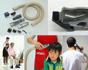 vacuum cleaner with hair cutter