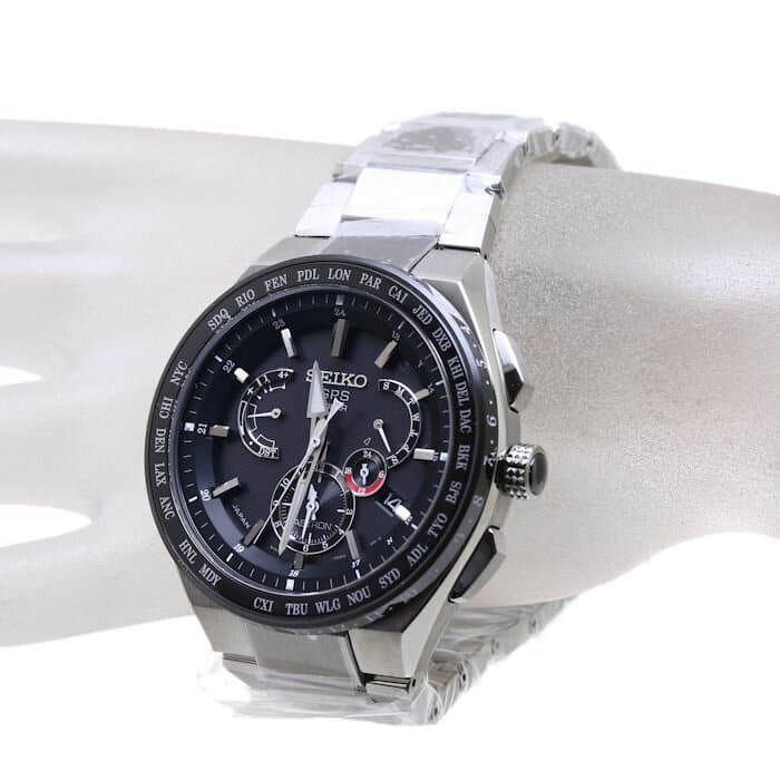 New]SEIKO ass Tron SEIKO ASTRON GPS solar dual time mens