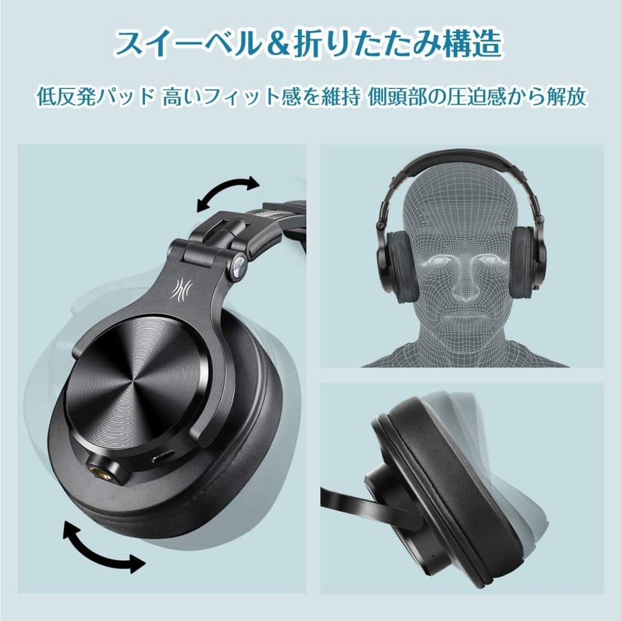 New]Listening to music musical instrument exercise monitaningu sound source  mixture for DJ with the OneOdio headphones FuSion A7 Bluetooth 5.0 sealing  type 50 hours reproduction AAC-adaptive microphone - BE FORWARD Store