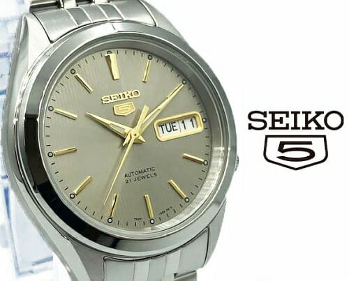 New]SEIKO SEIKO 5 SEIKO five Automatic winding snkl19k1 mens Stainless  automatic gray Gold - BE FORWARD Store