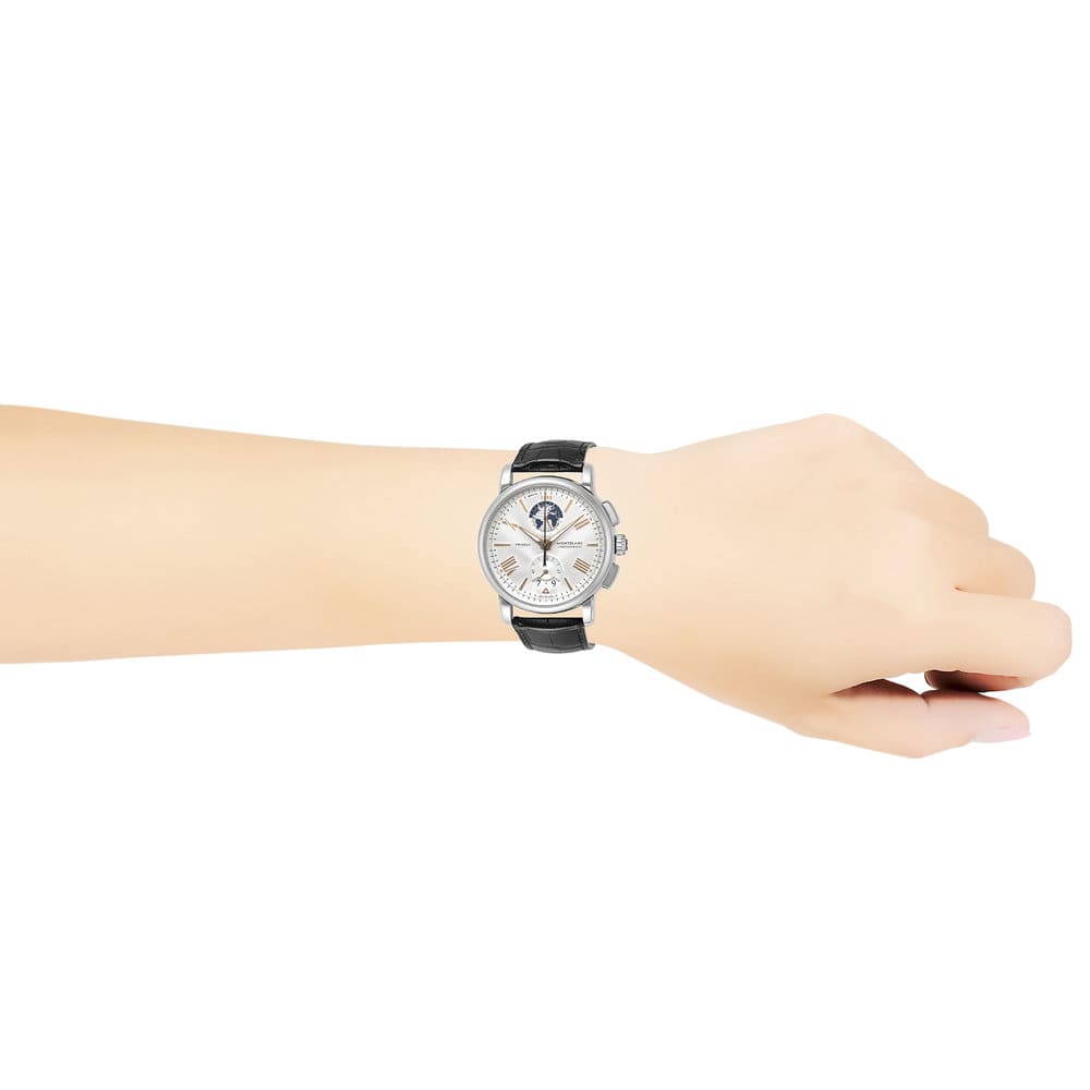 New It is until up to 10 times 2 16 1 59 Mont Blanc MONTBLANC 4810 mens clock self winding watch Silver 114859 BE FORWARD Store