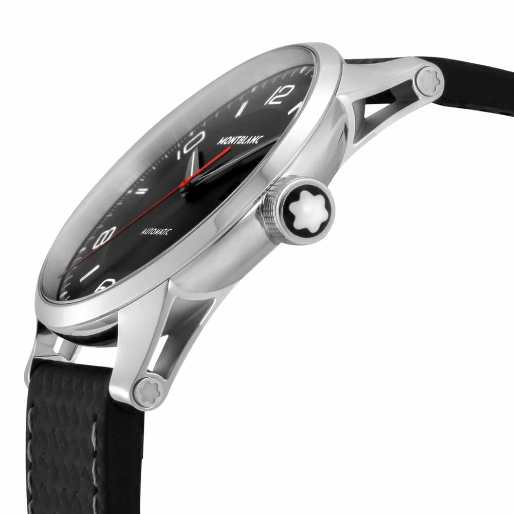New It is until up to 10 times 2 16 1 59 Mont Blanc MONTBLANC TIMEWALKER mens clock self winding watch Black 113877 BE FORWARD Store