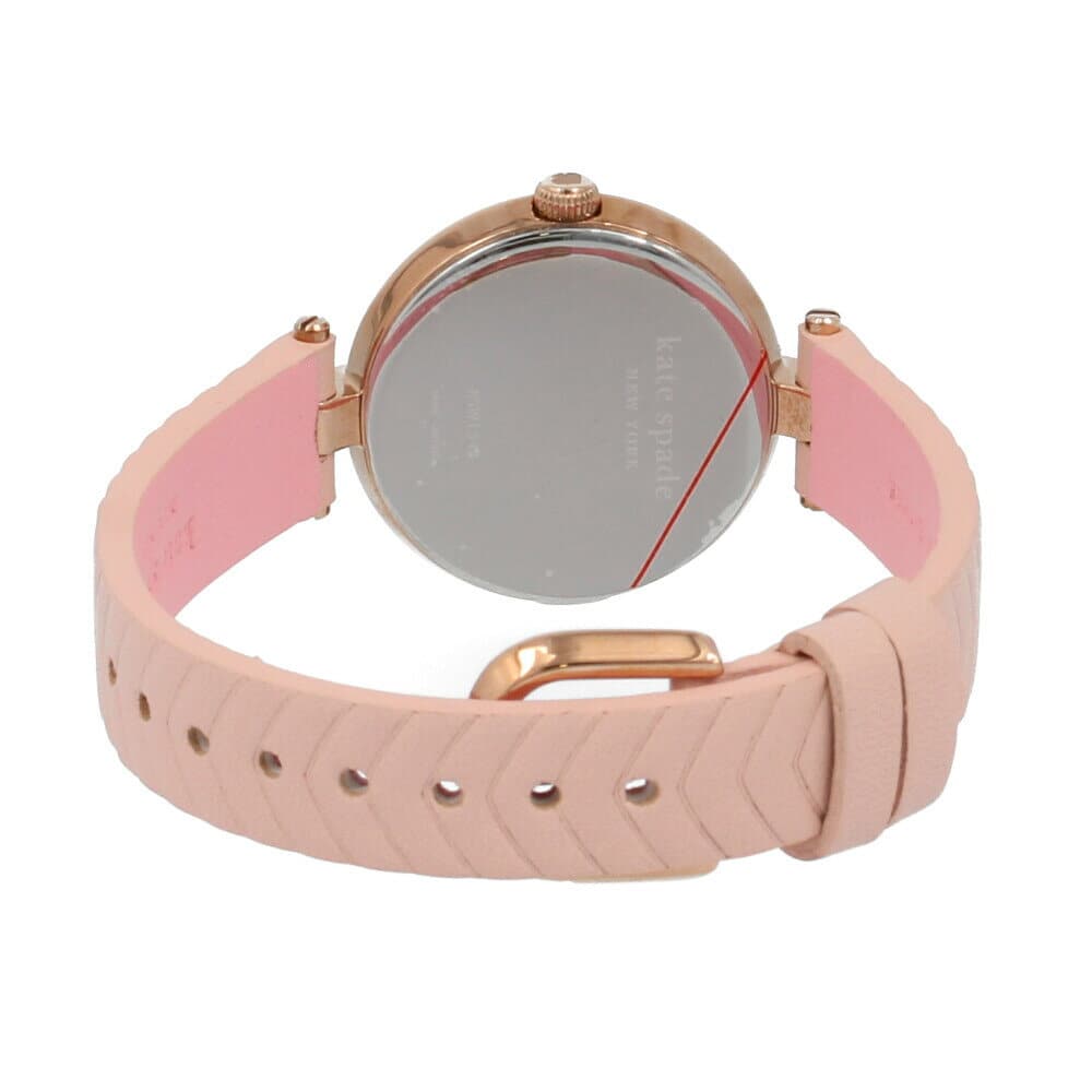 New KATE SPADE Kate spade KSW1545 annadale three hand matte nude leather watch hole Dale three hand mat nude leather Ladies analog quartz