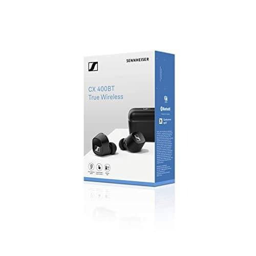 New]It is CX400TW1 BLACK for case combination up to 20 hours for earphone  up to seven hours for Sennheiser then Heiser Bluetooth perfection wireless  earphone CX 400BT True Wireless BLACK, German head