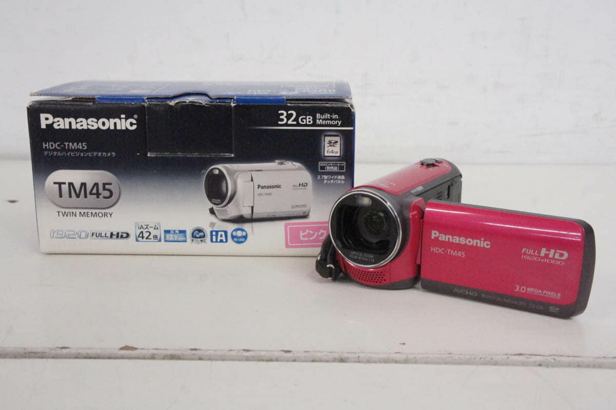 Panasonic HDC-TM45 ビデオカメラ 本体 パナソニック 白 パナソニック