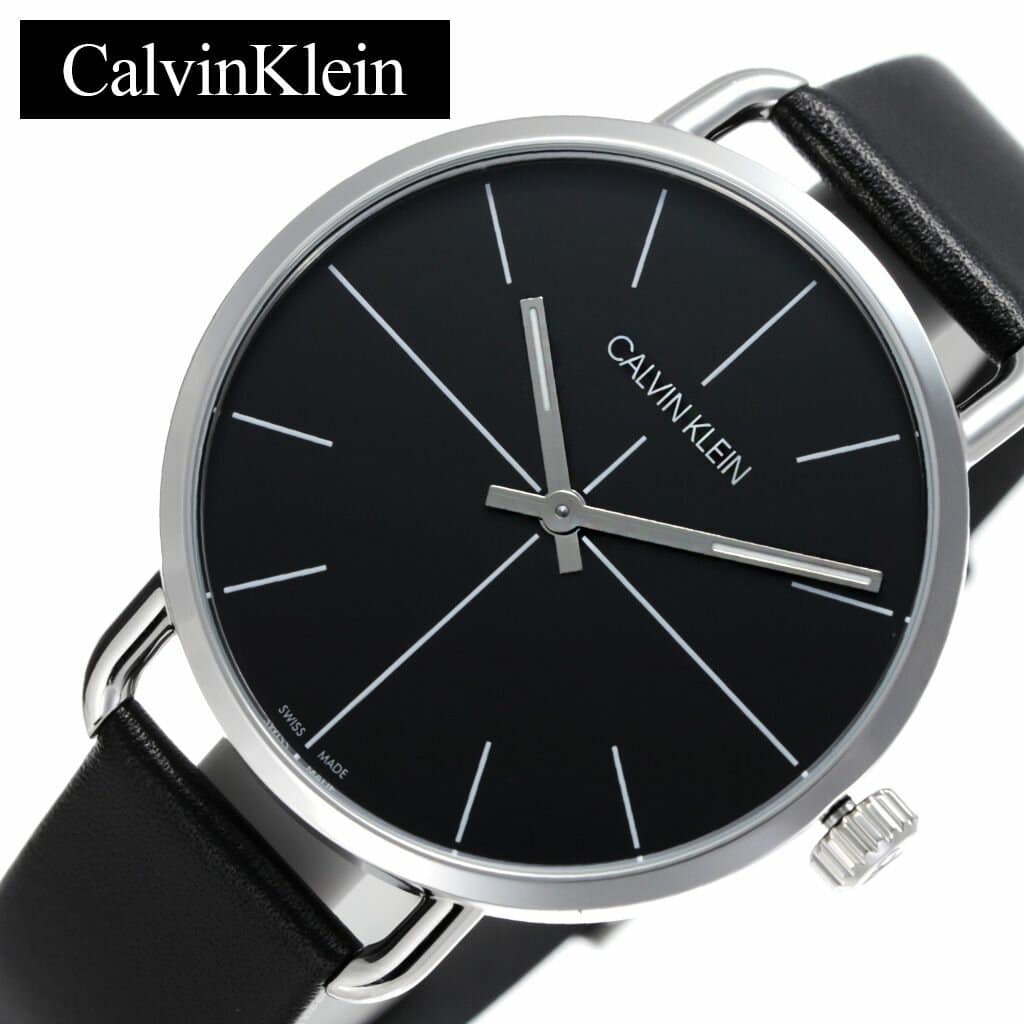 New]Calvin Klein CalvinKlein clock Even extension Even Extension mens Black  K7B211CZ [ analog ck sea Kay simple master husband] [ ] - BE FORWARD Store