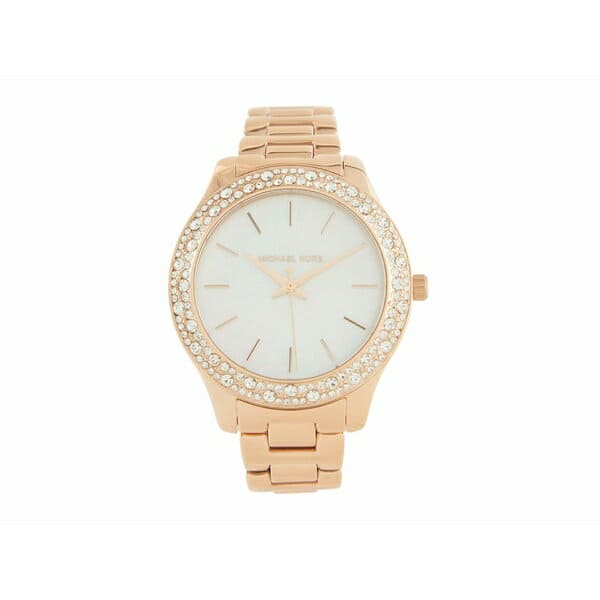 New]Michael Kors Ladies MK4557 - Liliane Three-Hand Stainless Steel Watch  Rose Gold - BE FORWARD Store