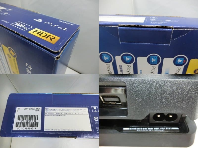 Used]SONY PlayStation4 jet Black 500GB (CUH-2200A B01) PS4