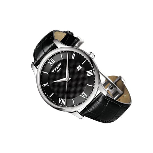 New]up to 2,000 TISSOT formula mens TISSOT tradition quartz Black clockface  leather TRADITION Gent clock quartz buran whump pull mens TRADITION battery  clock commuting leather belt Switzerland - BE FORWARD Store