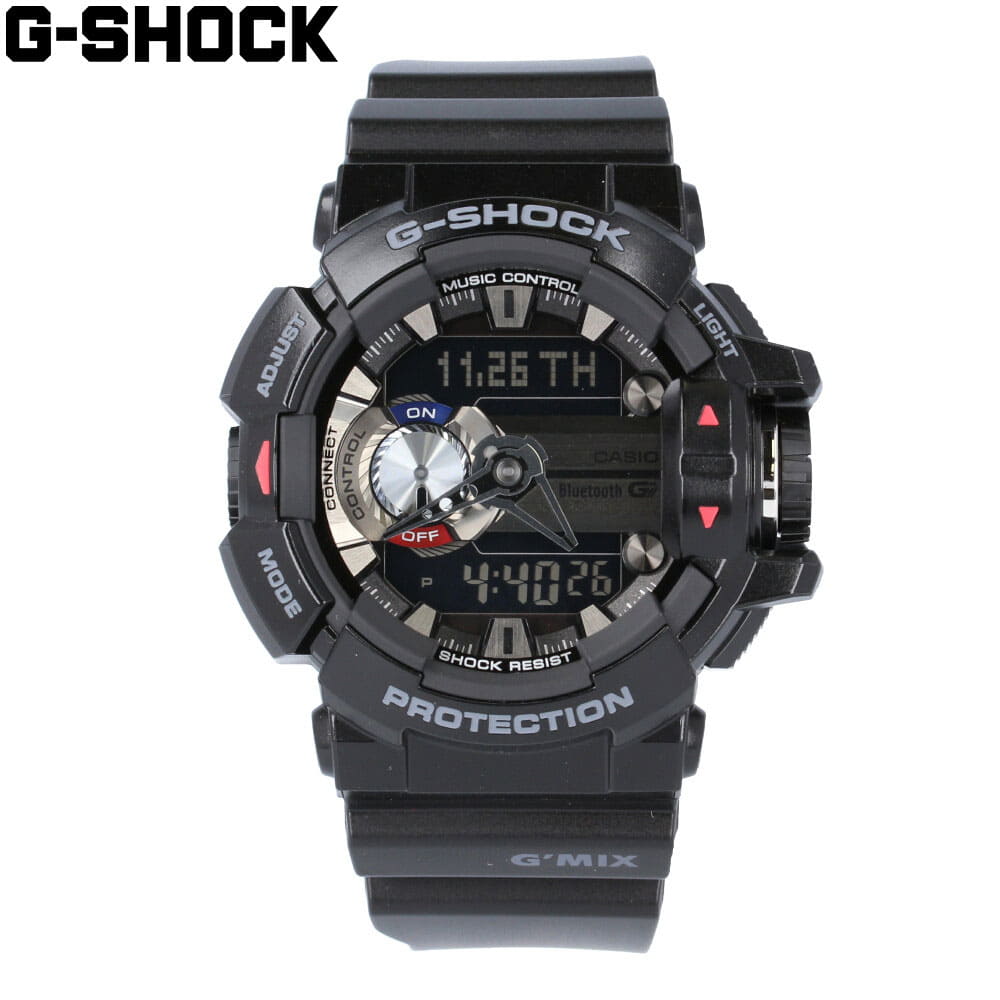 New]CASIO Casio G-SHOCK G-SHOCK G-Shock G' MIX clock mens waterproofing  quartz Bluetooth Black GBA-400-1A is free shipping - BE FORWARD Store