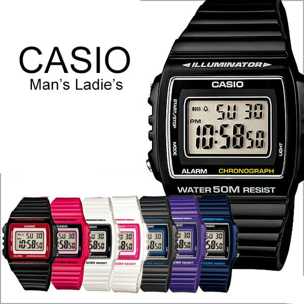 New]Model to be usable regardless of the which there is no CASIO digital  Ladies mens Casio W-215H affordable price color variations BOX in casually  - BE FORWARD Store