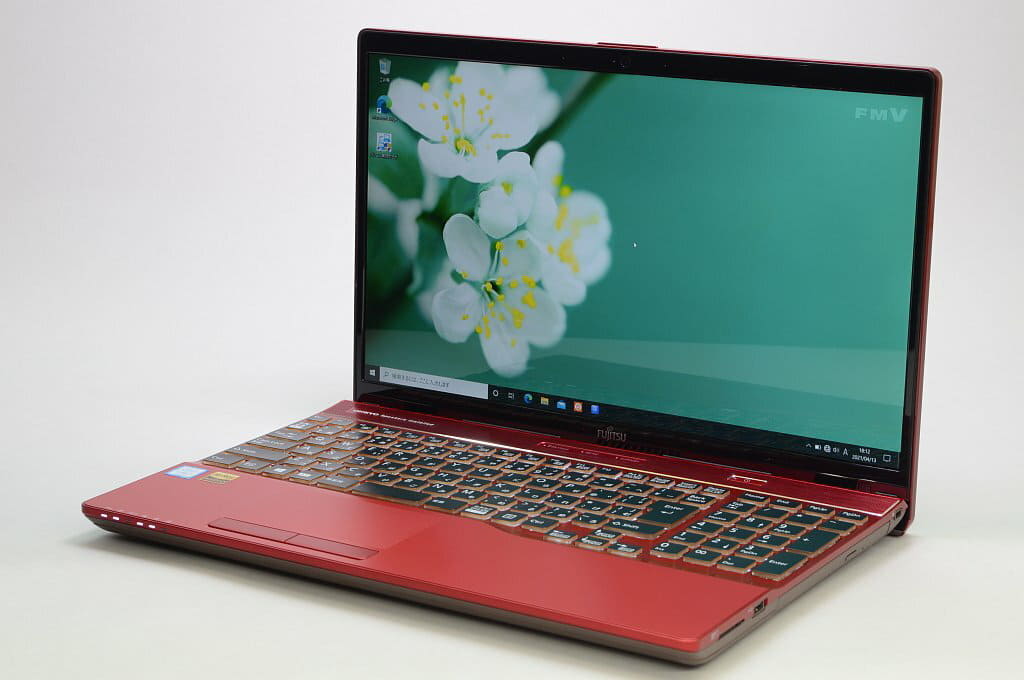 Used]Fujitsu LIFEBOOK AH AH53/C2 FMVA53C2RZ Garnet red - BE