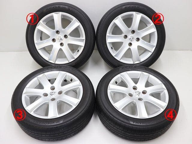 Used]Peugeot 207 A75FW aluminum wheel 195/55R16 - BE FORWARD Auto 