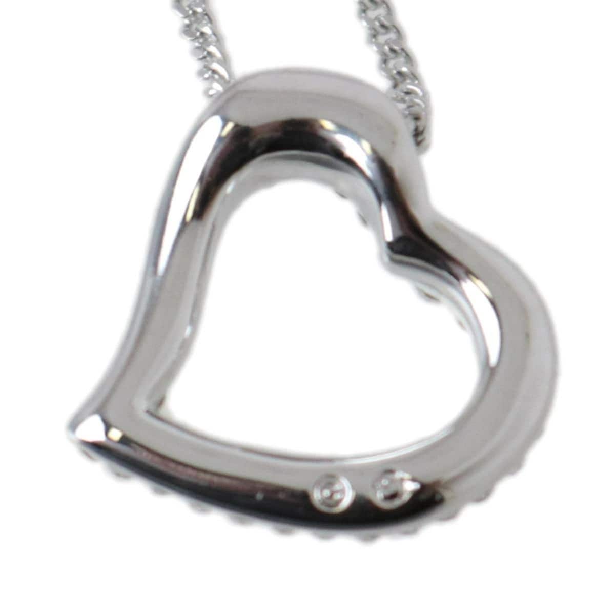 Used]Two Swarovski Swarovski open heart pendant Kihei single chain necklace  #1071200 NT Good Condition - BE FORWARD Store