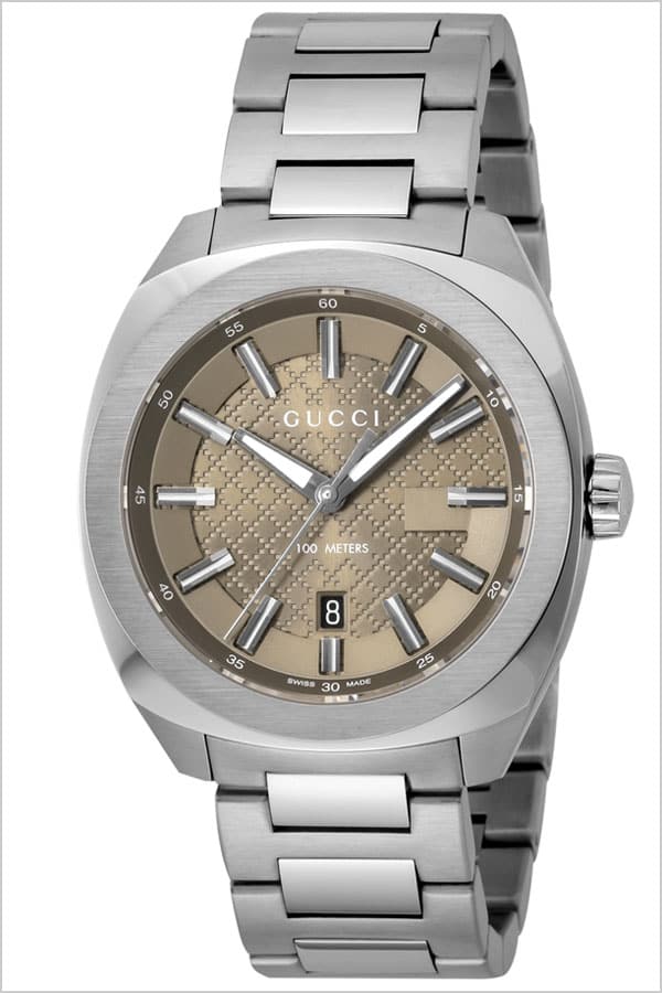 New]Gucci GUCCI clock Gucci clock GUCCI GG2570 mens brown YA142315